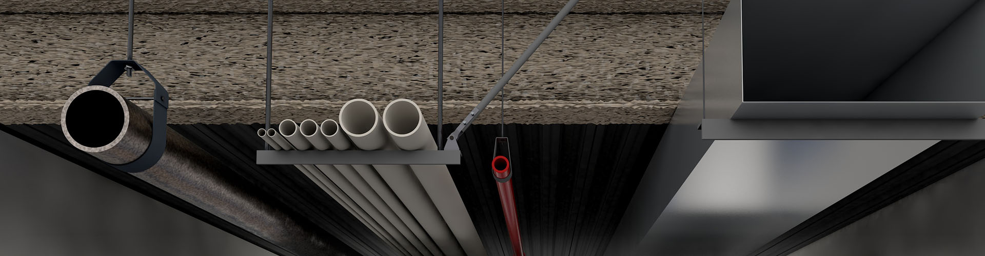 Illustration of hanging solution options