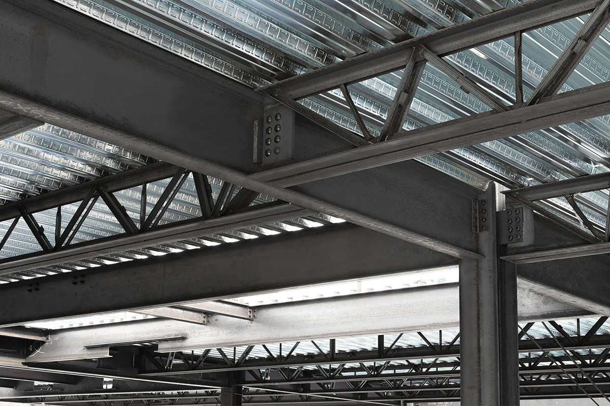 Flush frame joists used for vibration mitigation