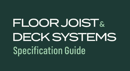 Vulcraft Floor Joist & Deck Systems Specification Guide link